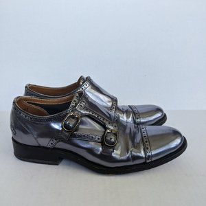 Fluevog Luther style blue/silvers shoes